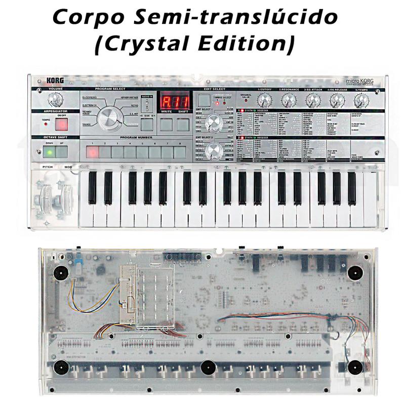 Teclado Sintetizador Korg MicroKORG MK-1 Crystal Vocoder - Edição